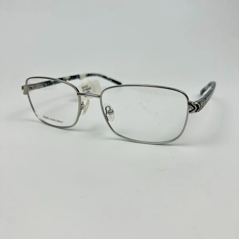 Walmart 0413-07 Women's Eyeglasses Frame Silver Tortoise Full Rim 54-17-135 mm